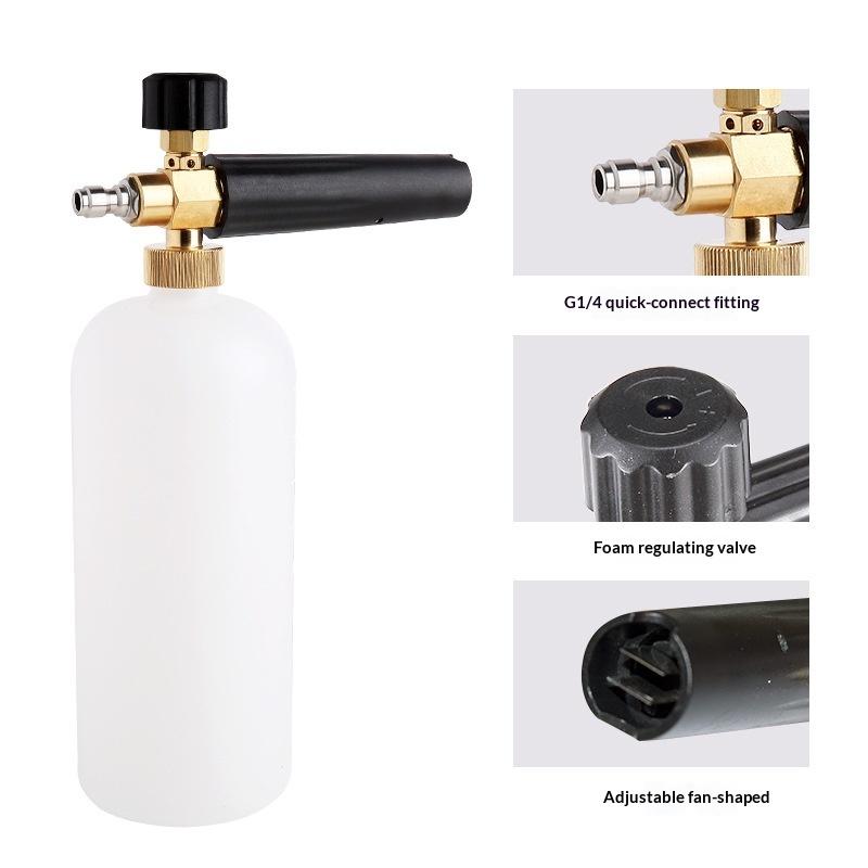 Foam Cannon Pressure Washer Wide Mouth - Hochdruckreiniger-Schaumkanone 1000-3000 PSI mit Weithalsflasche für