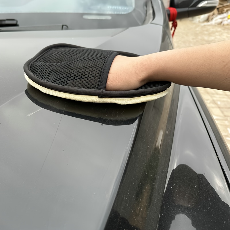 4 Stück Mikrofaser-Woll-Autowa – Car Detailing Wash Mitt Microfiber Wool Bewertung und Preis