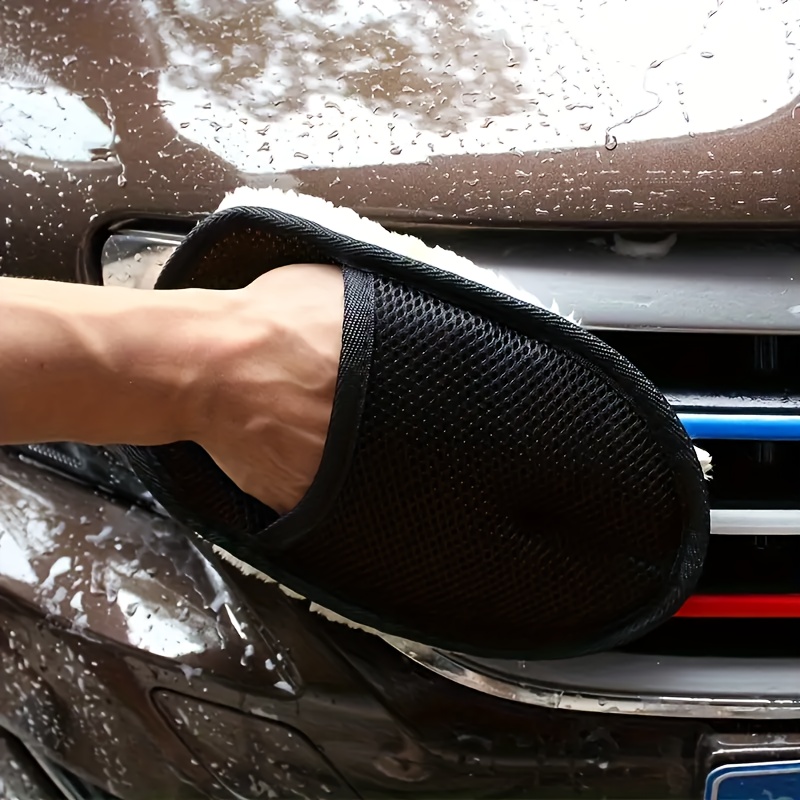 4 Stück Mikrofaser-Woll-Autowa – Car Detailing Wash Mitt Microfiber Wool Bewertung und Preis