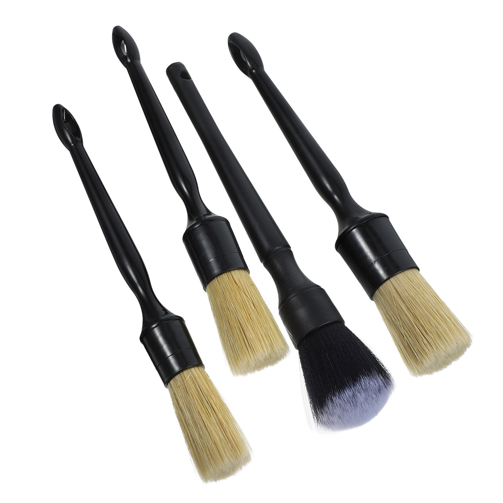 1 Set Wildschweinborsten-Detai – Car Detailing Brush Set Boar Hair Interior Bewertung und Preis