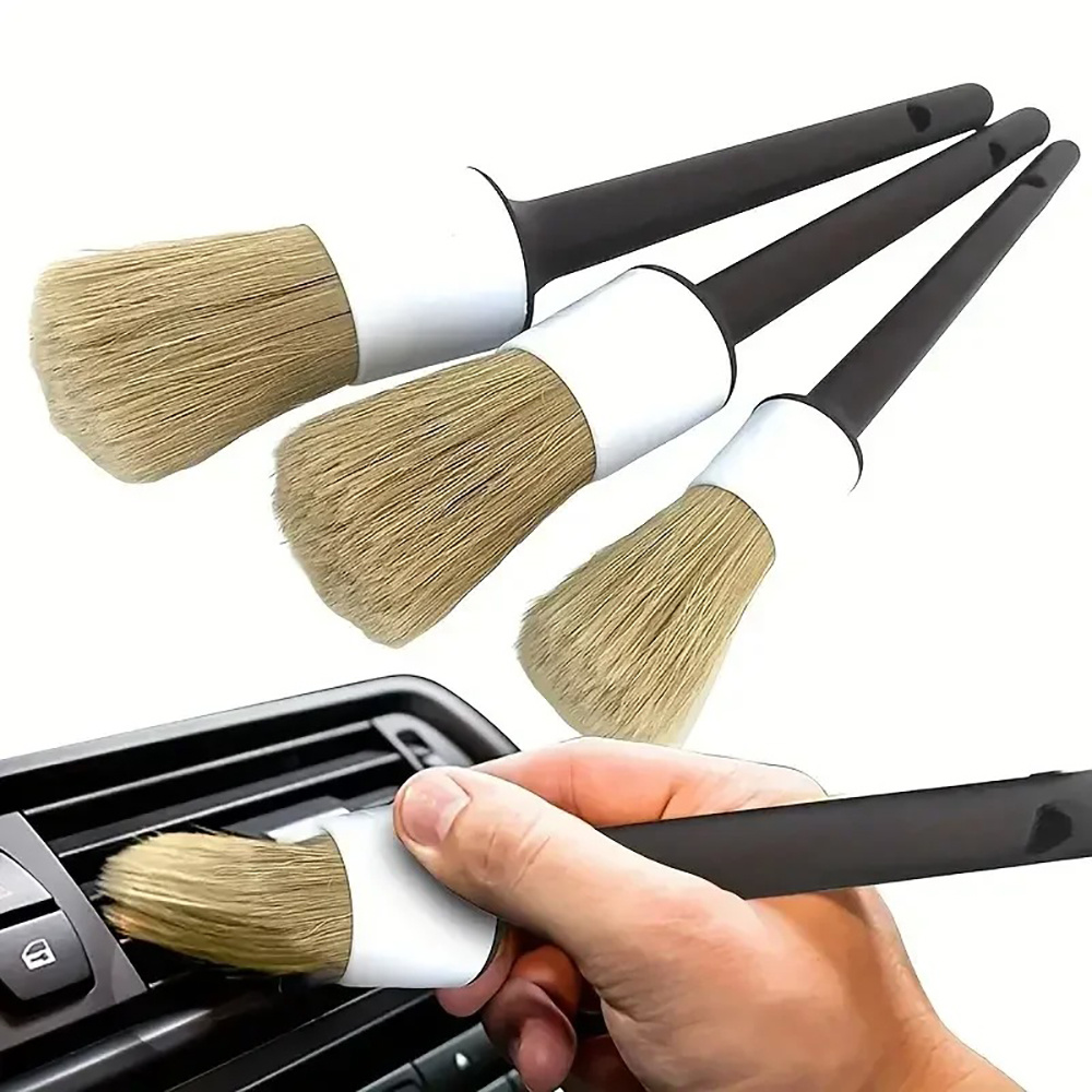 3-teiliges Auto-Detailing-Bürs – Car Detailing Brush Set Boar Hair Interior Bewertung und Preis