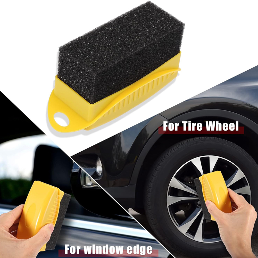Gebogener Griff Reifenwachs-Ap – Tire Shine Applicator Curved Sponge Brush Bewertung und Preis