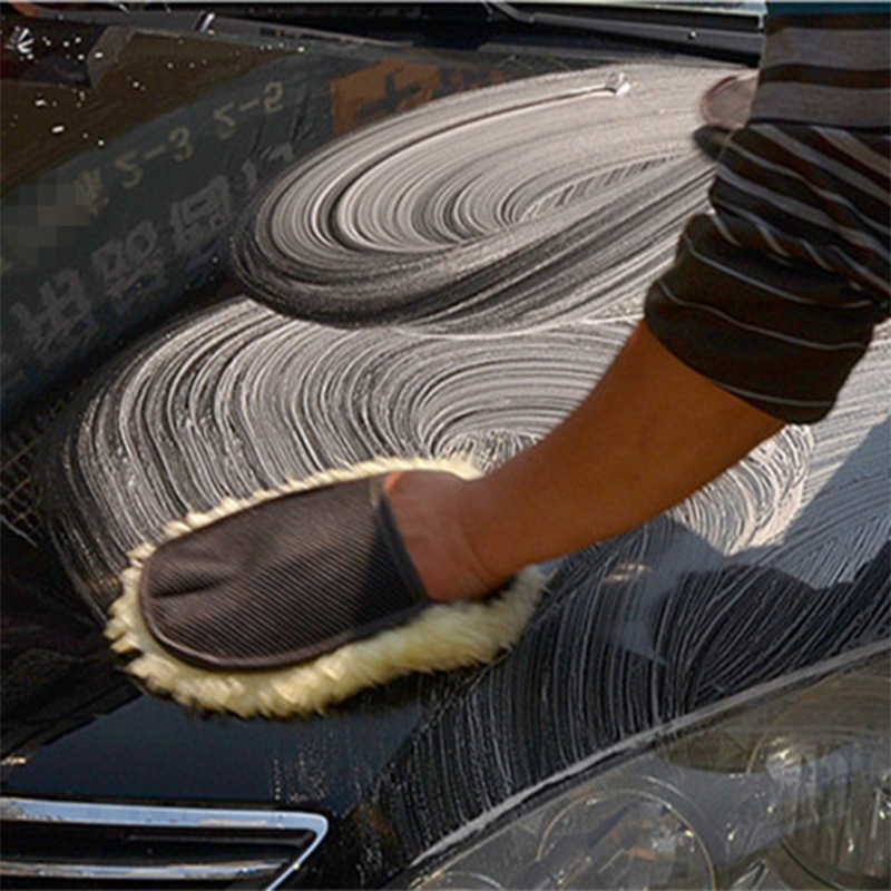 Dicker Bärenpfoten-Autowaschha – Car Detailing Wash Mitt Microfiber Wool Bewertung und Preis
