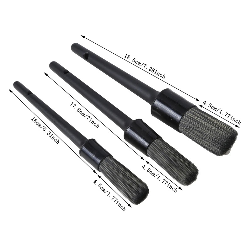 50er-Set 3-teilig Auto-Detaili – Car Detailing Brush Set Boar Hair Interior Bewertung und Preis