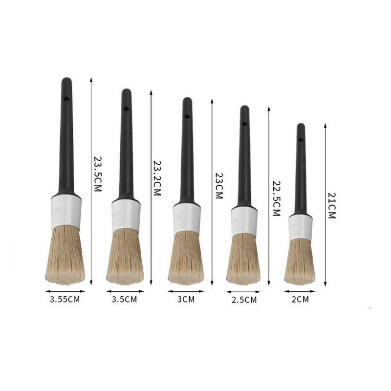50er-Set 3-teilig Auto-Detaili – Car Detailing Brush Set Boar Hair Interior Bewertung und Preis