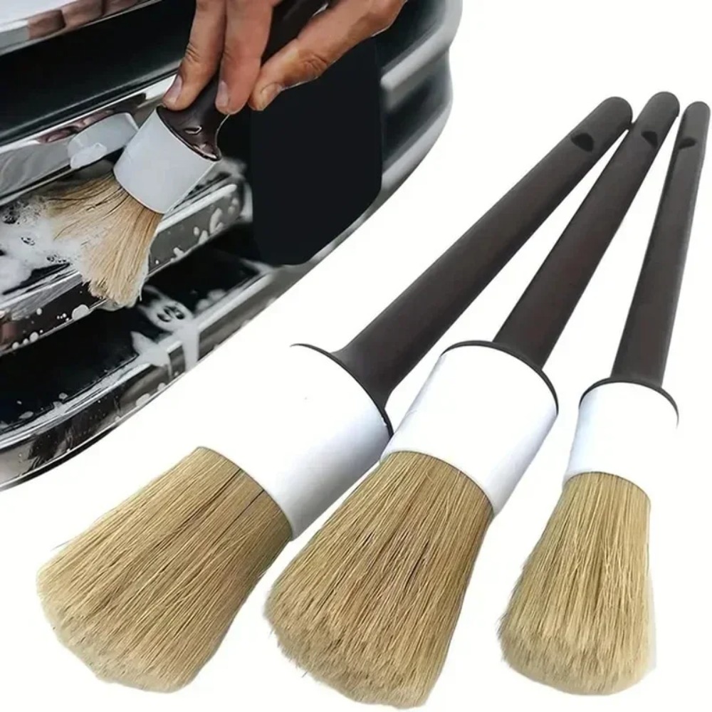 Innen- und Außen-Autopflegebür – Car Detailing Brush Set Boar Hair Interior Bewertung und Preis