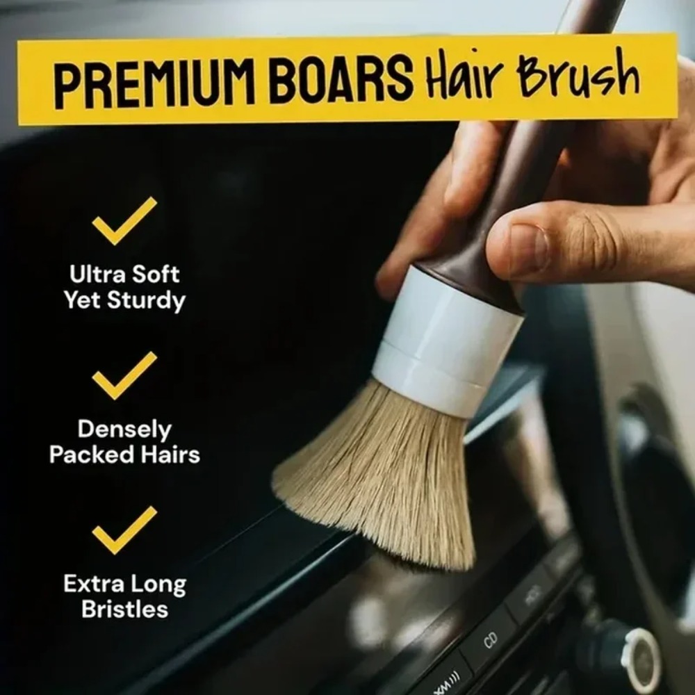 Innen- und Außen-Autopflegebür – Car Detailing Brush Set Boar Hair Interior Bewertung und Preis