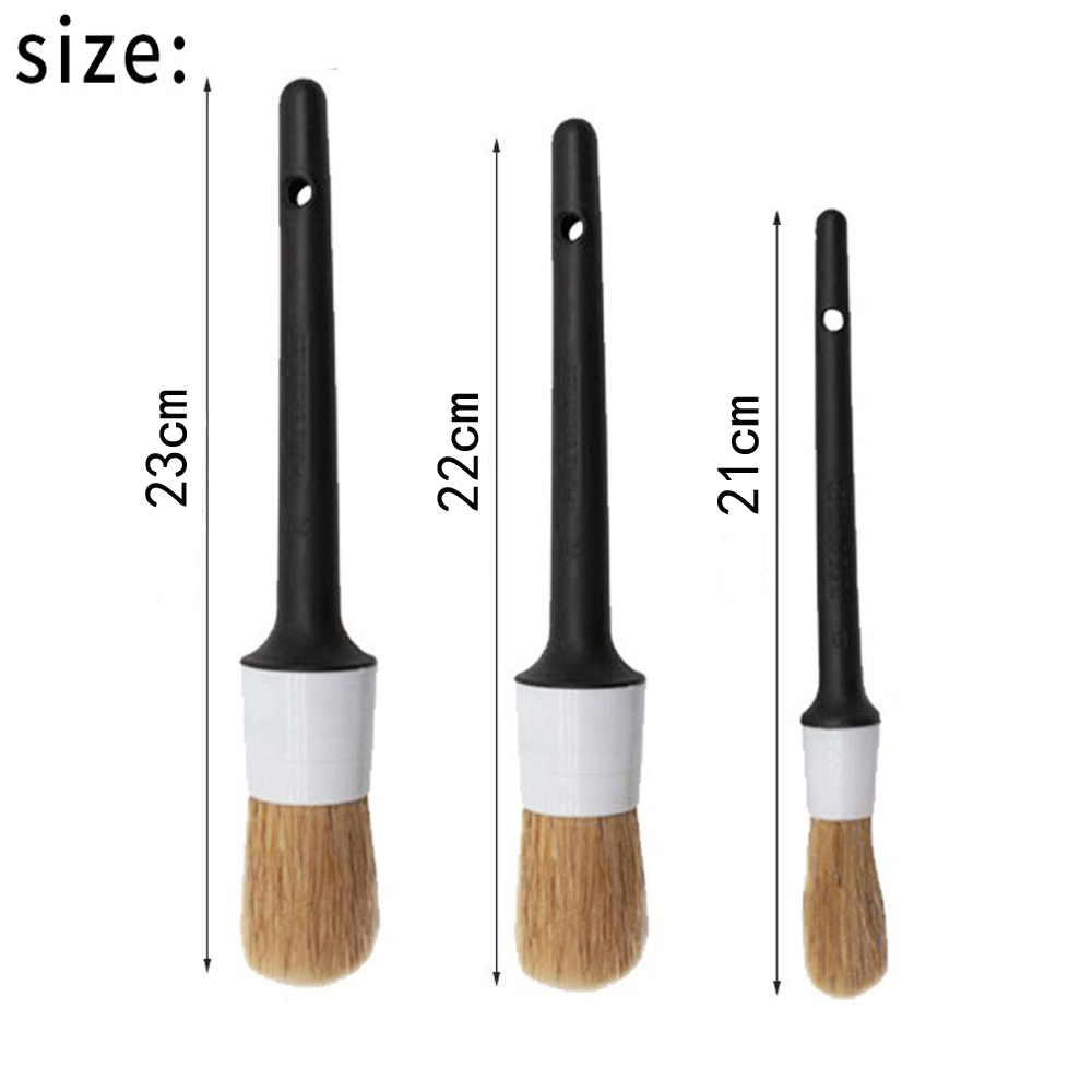 3-teiliges Auto-Innen- und Auß – Car Detailing Brush Set Boar Hair Interior Bewertung und Preis