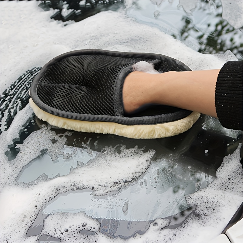 Mikrofaser-Woll-Autowaschhands – Car Detailing Wash Mitt Microfiber Wool Bewertung und Preis