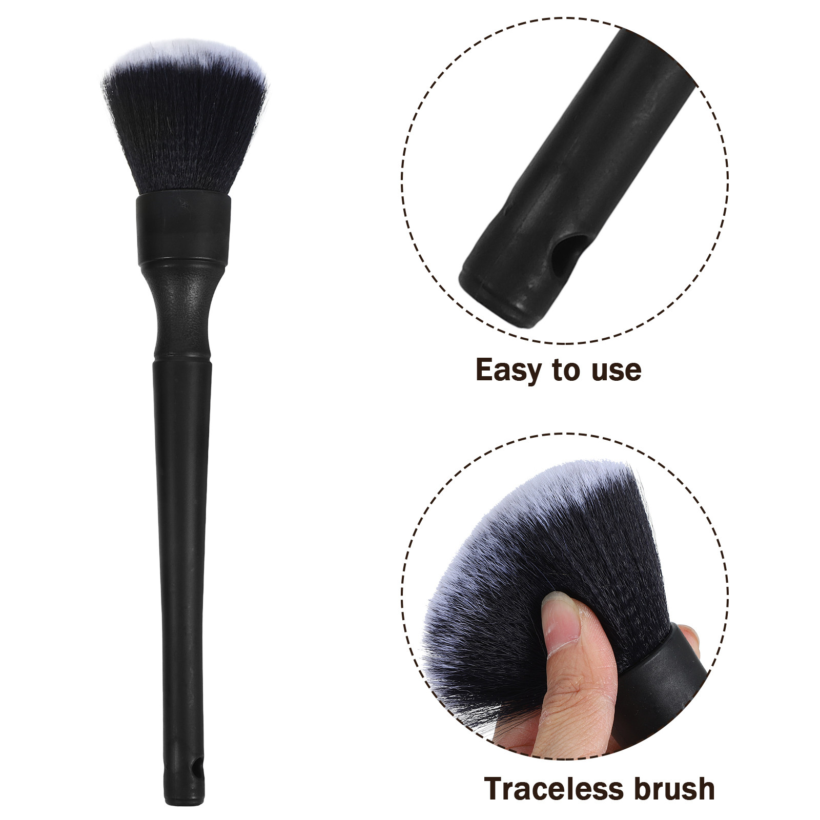 1 Set Wildschweinborsten-Detai – Car Detailing Brush Set Boar Hair Interior Bewertung und Preis