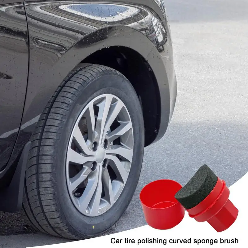 Reifenwachs-Schwamm mit geboge – Tire Shine Applicator Curved Sponge Brush Bewertung und Preis