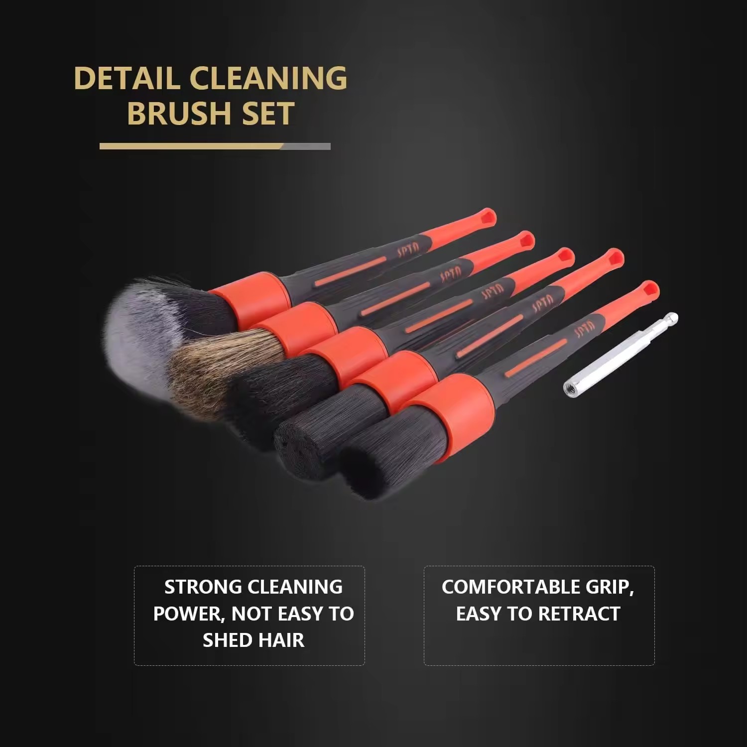 SPTA 5-teiliges Set mit weiche – Car Detailing Brush Set Boar Hair Interior Bewertung und Preis