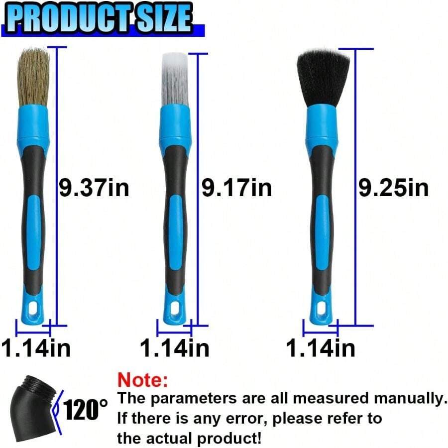 3-teiliges Auto-Detailing-Bürs – Car Detailing Brush Set Boar Hair Interior Bewertung und Preis