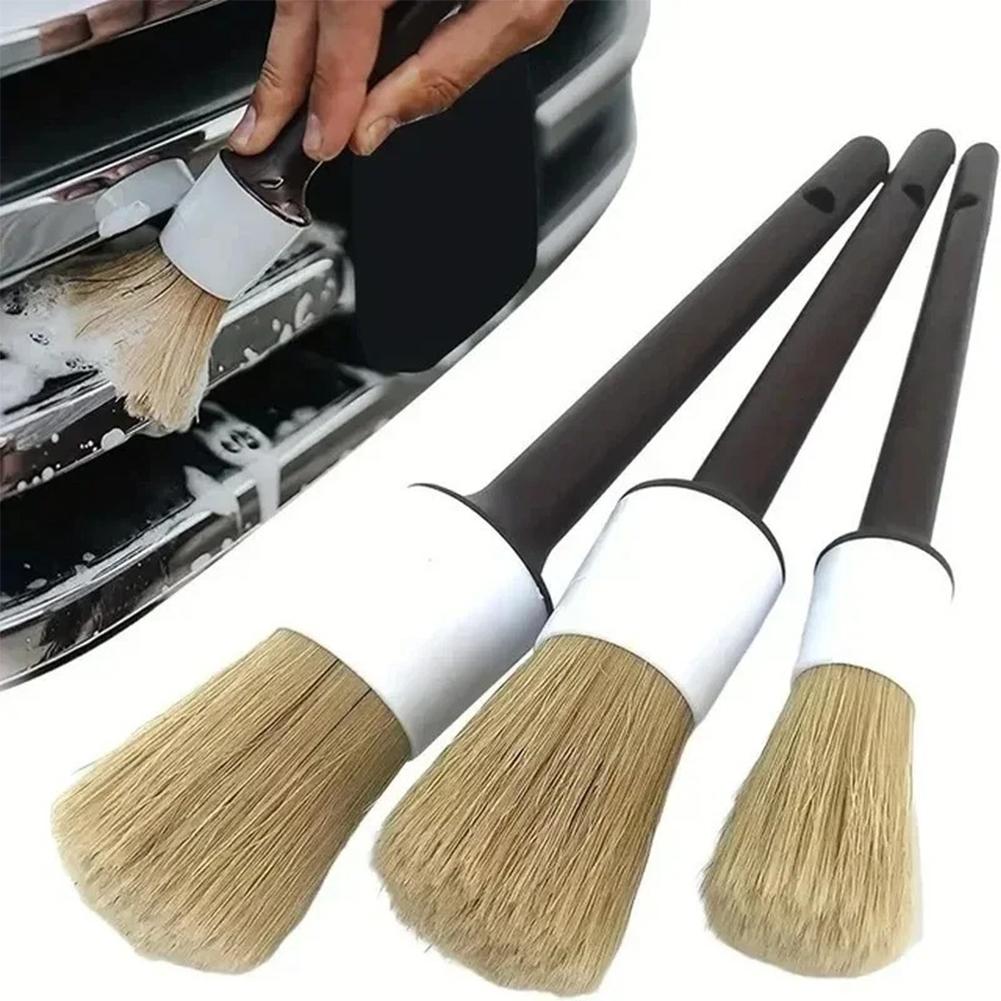 3/5-teiliges Autopflege-Bürste – Car Detailing Brush Set Boar Hair Interior Bewertung und Preis