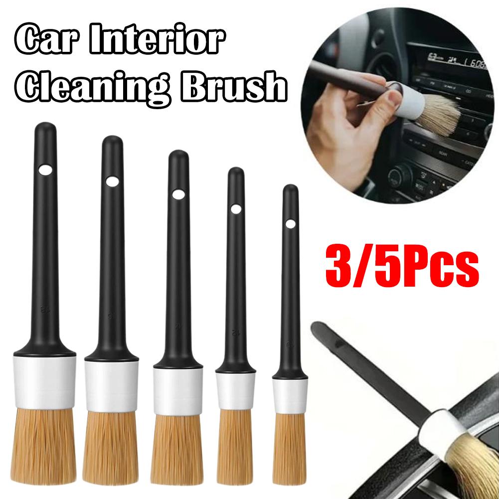 3/5-teiliges Autopflege-Bürste – Car Detailing Brush Set Boar Hair Interior Bewertung und Preis